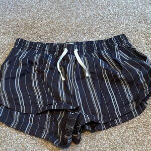Billabong Black and White Striped Women’s Shorts